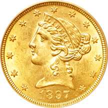 1897 PCGS MS-62.