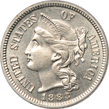 1883 PCGS PF-64.