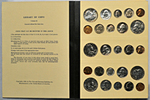 Album of complete proof sets from 1950 thru 1964.  Library of Coins album, Vol. 28.