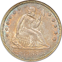 1855 Arrows. PCGS MS-63.