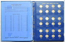 Complete set of Barber dimes in a Whitman 9412 album.