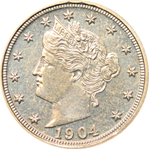 1904 PCGS PF-64.