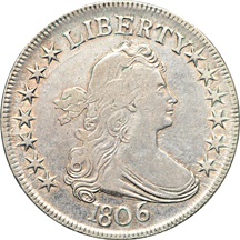 1806 Pointed Top 6 (O-120, R.3) VF.