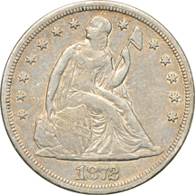 1872-S VF.