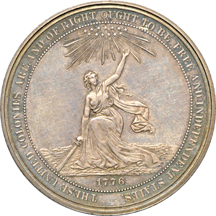 1876 U.S. Centennial Exposition Philadelphia, PA So-called Dollar/ HK-20/ Silver/ Julian CM-10/ R-4. MS-60.