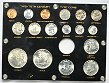 Twentieth Century United States Type Coins in a Capital Plastics holder.