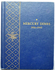 1916-D About Good in a complete set of Mercury dimes (no 42/1) in a Whitman 9413 album.