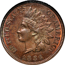 1886 Type 2. NGC MS-64 RB.