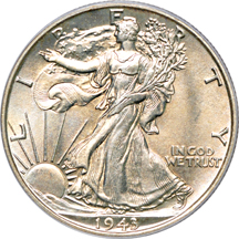 1943-S PCGS MS-64.