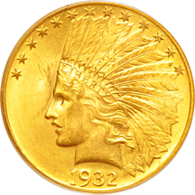 1932 PCGS MS-64.