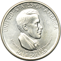 Five MS-64 silver commemoratives.