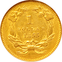 1855 NGC AU-58.