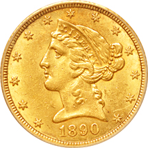 1890-CC PCGS AU-58.