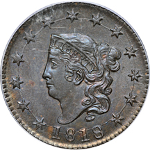 1818 (N-10) PCGS MS-63BN.