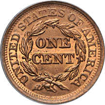 1851 PCGS MS-64RB.