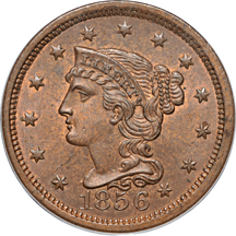 1856 PCGS MS-64RB.