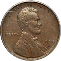 1909-S VDB. PCGS VF-30.