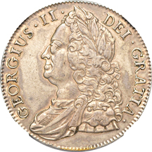 Great Britain 1743 George II Crown. NGC VF-30.