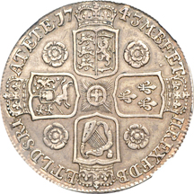 Great Britain 1743 George II Crown. NGC VF-30.
