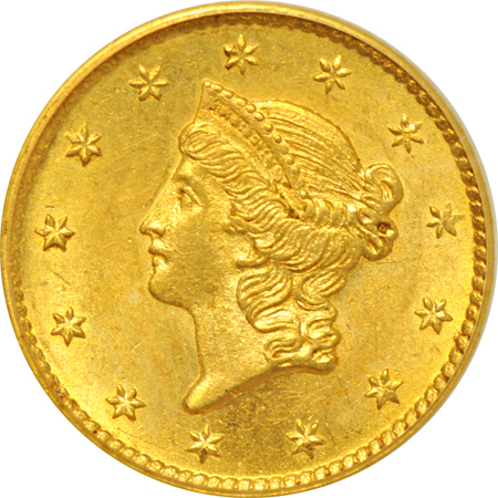 1854 Type 1. PCGS MS-62.