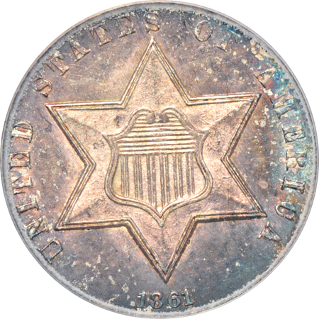 1861 PCGS MS-65.