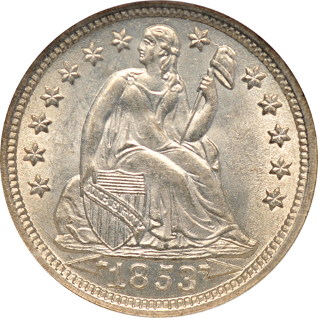 1853 NGC MS-65.