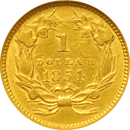 1854 Type 2. NGC AU-55.