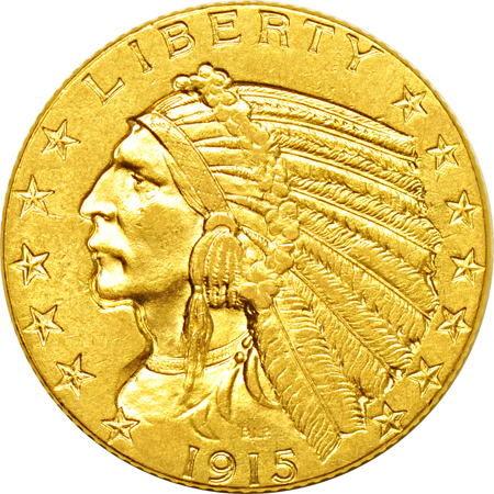 Three Indian-head half-eagles. AU.