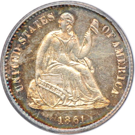 1861 PCGS PF-65CAM.