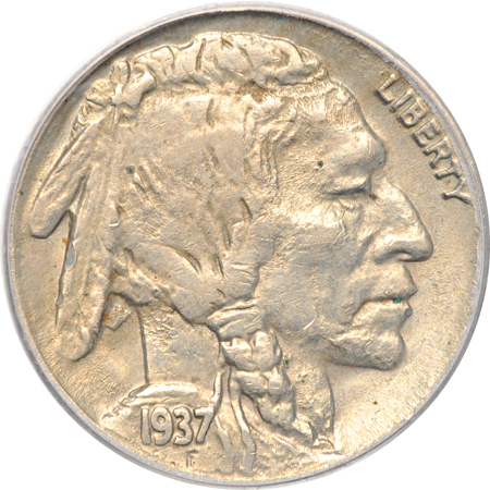 1937-D 3 Legged. PCGS AU-50.