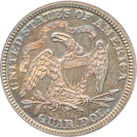 1873 No Arrows. PCGS PF-63.