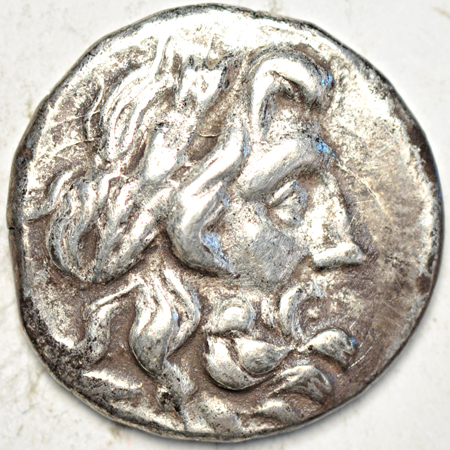 196 - 146 BC Thessalian Confederacy silver Double Victoriatus. VF.