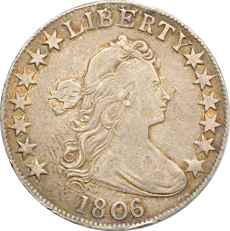 1806/5 (O-101, R.3) "edge lettering doubled" VF.