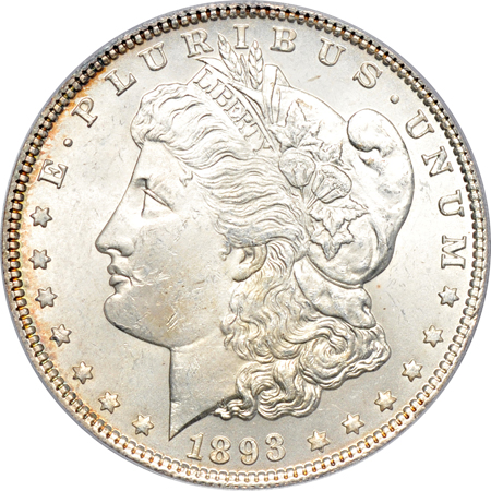 1893 PCGS MS-62.