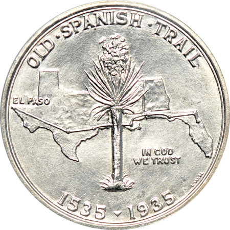 1935 SpanishTrail. PCGS Genuine.