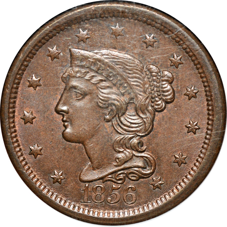 1856 NGC MS-64 BN.