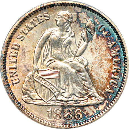 1886 ANACS MS-63.