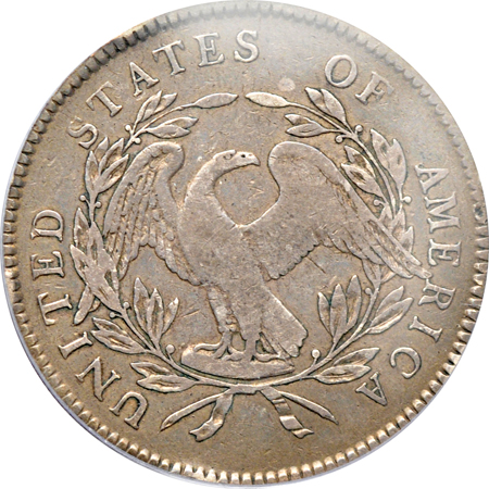 1795 3 Leaves, Head of '95 (B-5, BB-27, R.1). PCGS F-15.