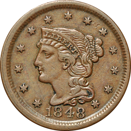 1803 (S-226) VF and four additional large-cents.