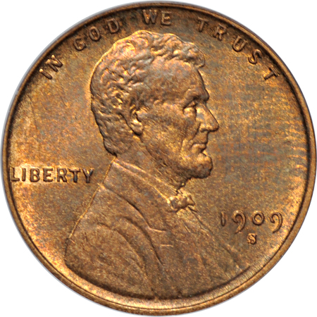 1909-S VDB. PCGS MS-62 RB.