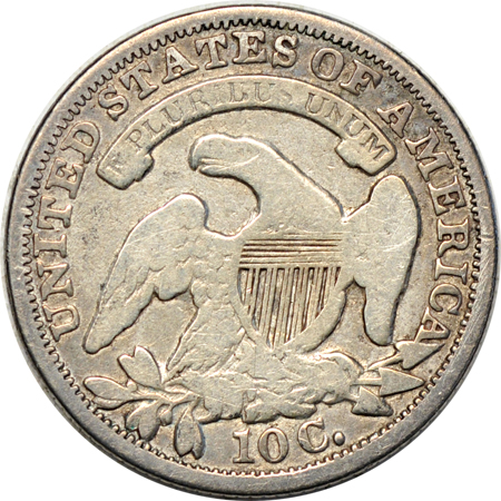 Twenty-one Capped Bust dimes.