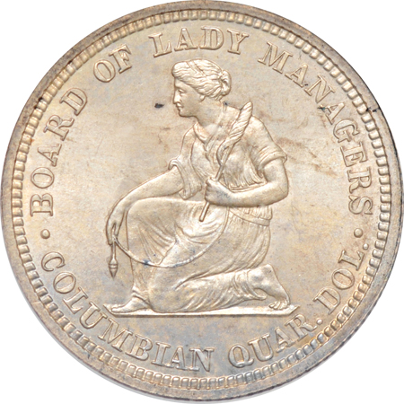 1893 Isabella Quarter. ICG MS-65.