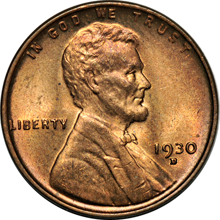 Twelve Lincoln cents.