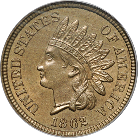 1862 PCGS MS-64.