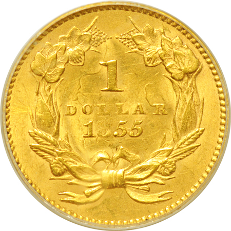 1855 PCGS MS-62.