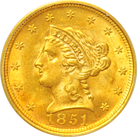 1851 PCGS MS-63 CAC.