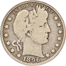 1896-S PCGS VG-8.