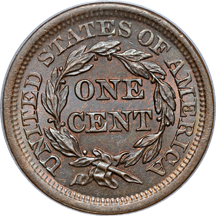 1853 PCGS MS-65BN.