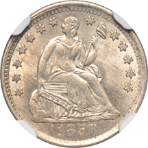 1857 NGC MS-65.