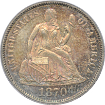 1870 PCGS PF-63.